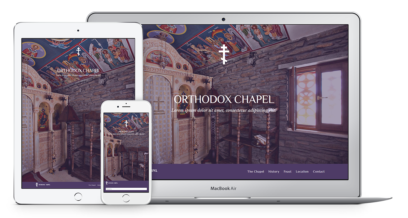 Exclusive Web Theme for Orthodox Chapels